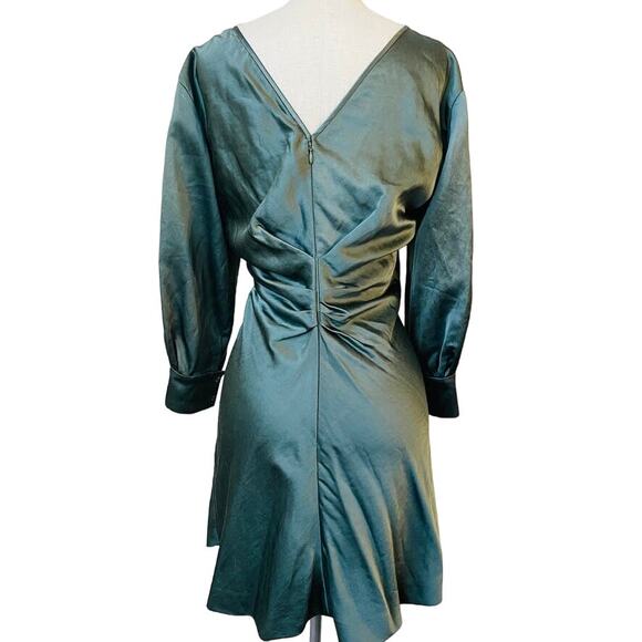 Isabel Marant Sage Green Cut Out Sleeves Mini Dress - Picture 5 of 12